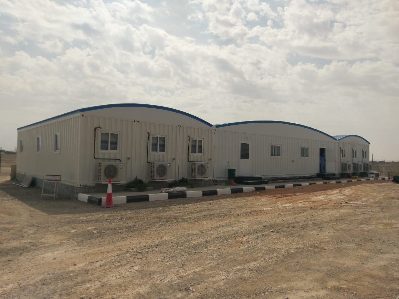 RAK office block modified containers